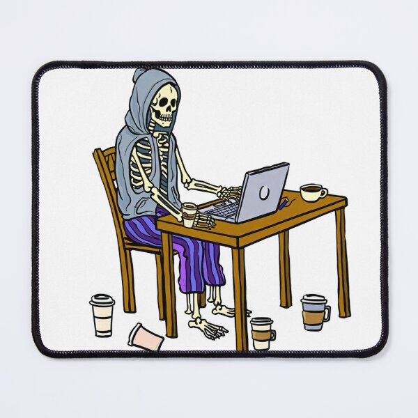 Item preview, Skeleton Working from Home designed and sold by Retrics Studio.