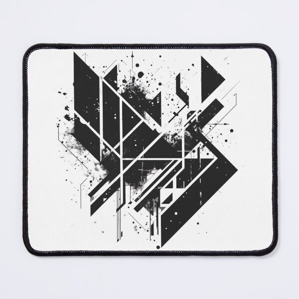Item preview, Fragmented Geometry – Abstract Grunge Emblem designed and sold by Joyfulfabric.
