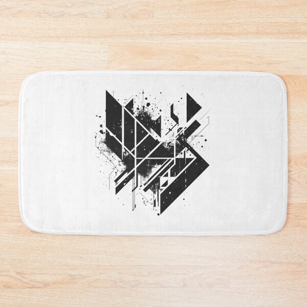 Item preview, Fragmented Geometry – Abstract Grunge Emblem designed and sold by Joyfulfabric.