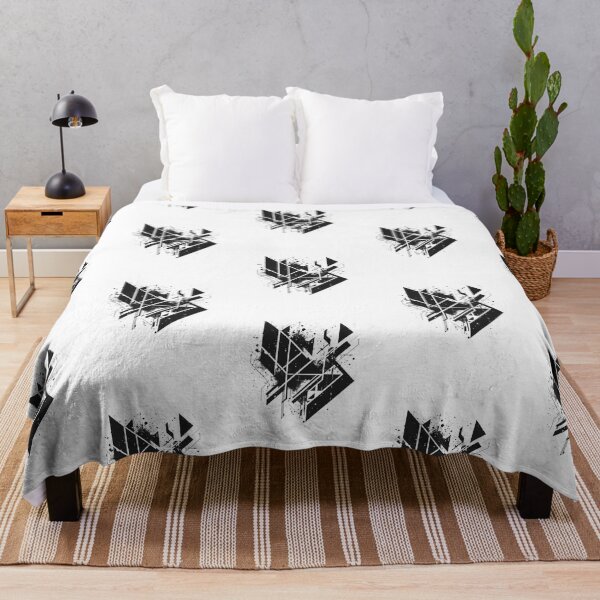 Item preview, Fragmented Geometry – Abstract Grunge Emblem designed and sold by Joyfulfabric.