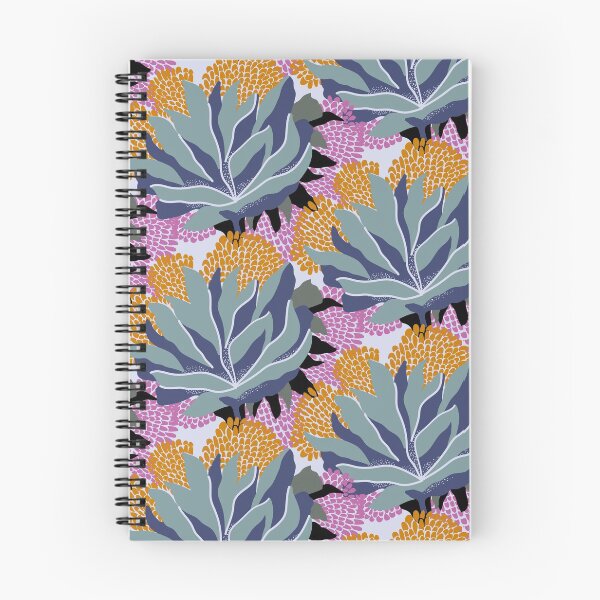 Artikelvorschau, Strukturiertes abstraktes Blumenmuster auf hellblauem entworfen und verkauft von Pattern-Design.