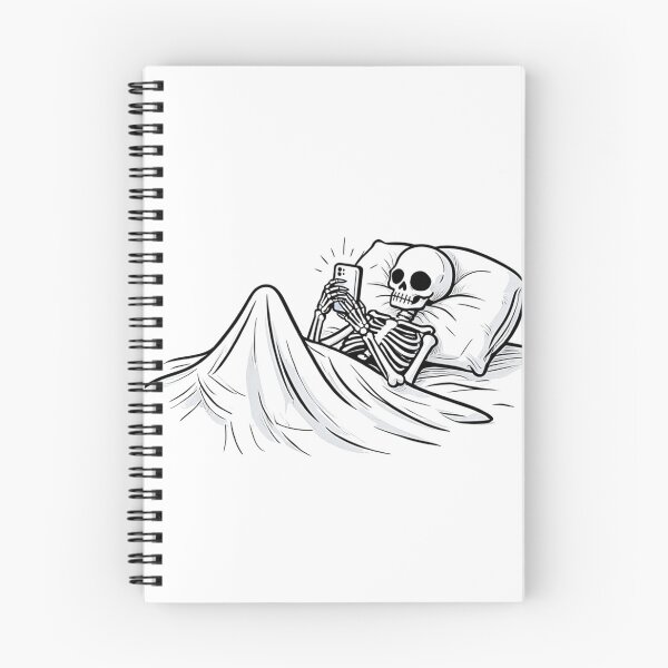 Item preview, Skeleton Overthinking at 3AM designed and sold by Retrics Studio.