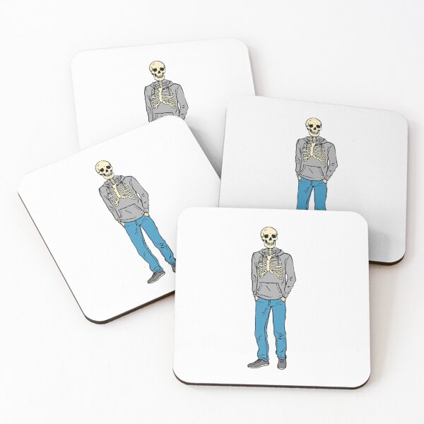Item preview, Skeleton Just Here for the Paycheck designed and sold by Retrics Studio.