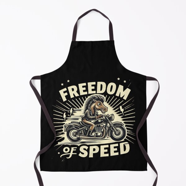Artikelvorschau, Freedom of Speed Horse – Retro-Vintage-Motorradfahrer entworfen und verkauft von Zoo-Moo.