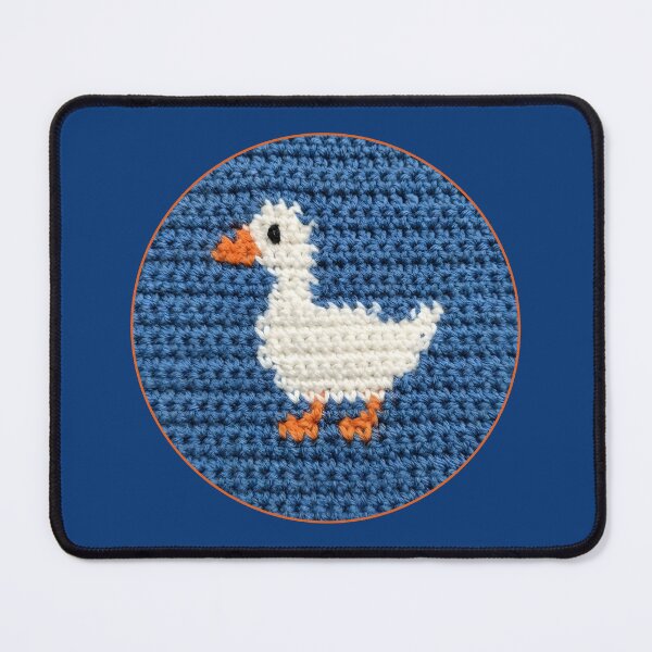 Item preview, Cute White Crochet Goose Blue designed and sold by TackyTime.