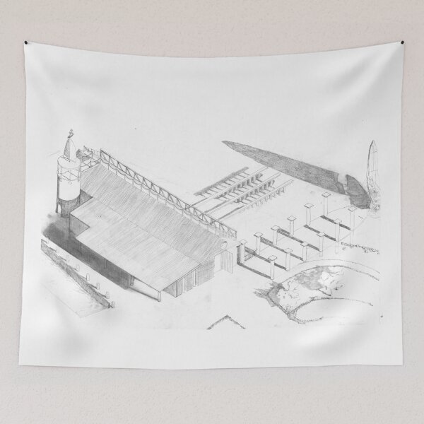 Item preview, Ariel View of The Slipway Public House designed and sold by RawandDesign.