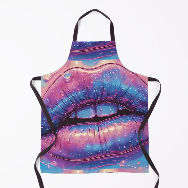 Item preview, Pastel Dripping Lips Glossy Water Aesthetic designed and sold by Neer arts.