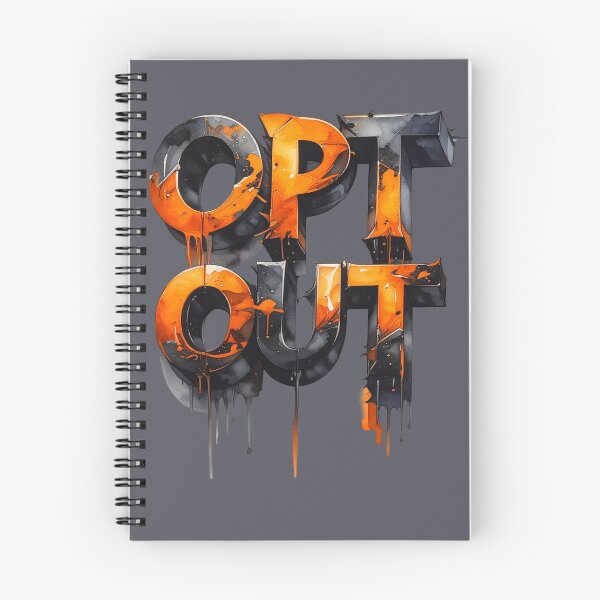 Item preview, Opt out 3D, orange black with thorns designed and sold by LiskoDesign.