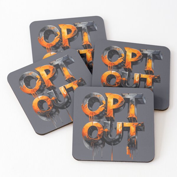 Item preview, Opt out 3D, orange black with thorns designed and sold by LiskoDesign.