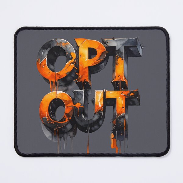 Item preview, Opt out 3D, orange black with thorns designed and sold by LiskoDesign.