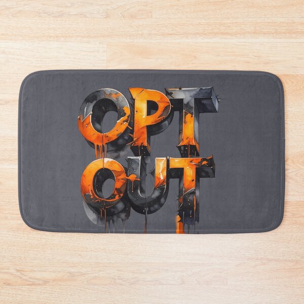 Item preview, Opt out 3D, orange black with thorns designed and sold by LiskoDesign.