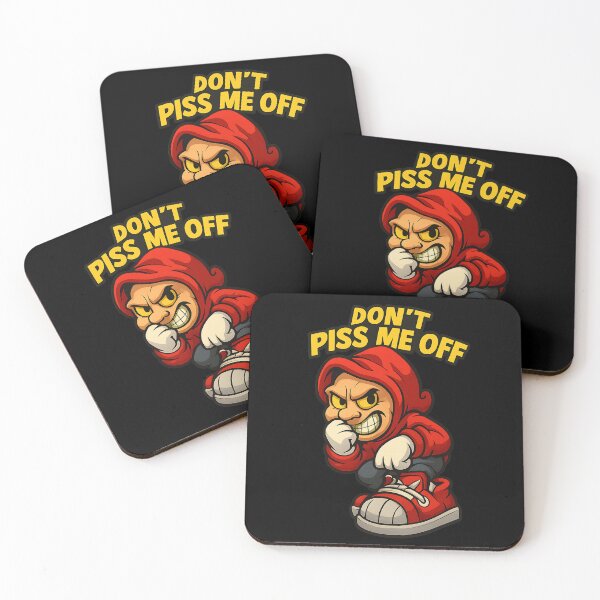 Item preview, Don't Piss Me Off Angry Streetwear Mascot Warning designed and sold by MarCinu Art.