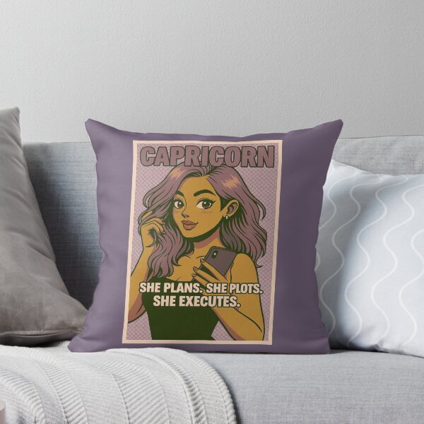 Item preview, Capricorn Zodiac Girl Pop Art: She Plans, She Plots, She Executes designed and sold by usha5o.