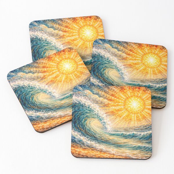 Item preview, Sun Mosaic of the Sea - Big Wave designed and sold by Myra365Art.