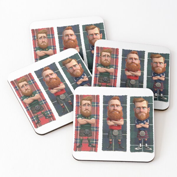 Item preview, Scottish Lads in Kilts – Tartan Character Triptych designed and sold by Loom on the Loch.