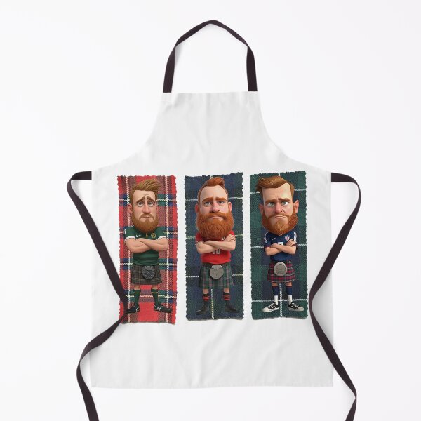 Item preview, Scottish Lads in Kilts – Tartan Character Triptych designed and sold by Loom on the Loch.
