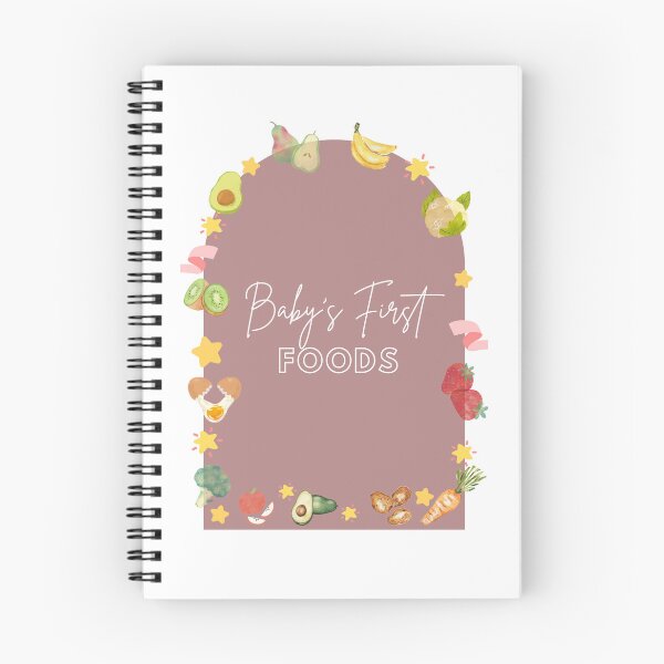 Item preview, Baby First Foods Journal (Grey) Blank Inside designed and sold by livandlittle.