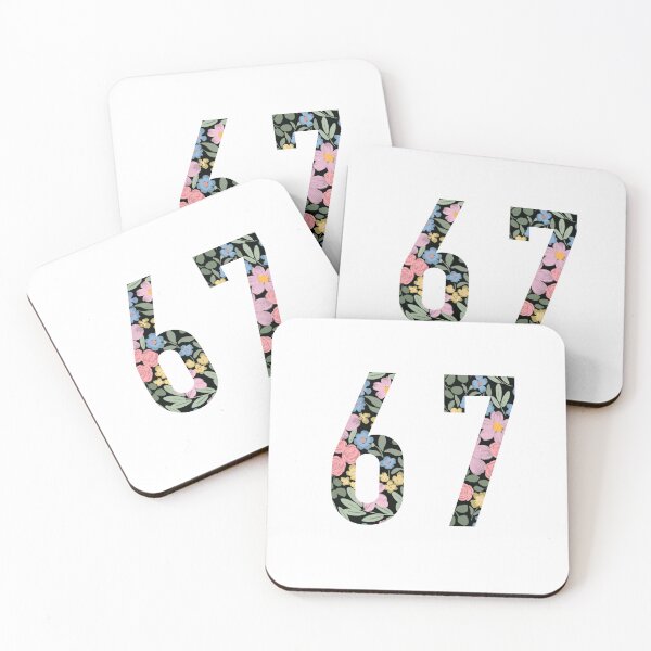 Item preview, Colorful floral Six seven numerical number  designed and sold by PrettywithColor.