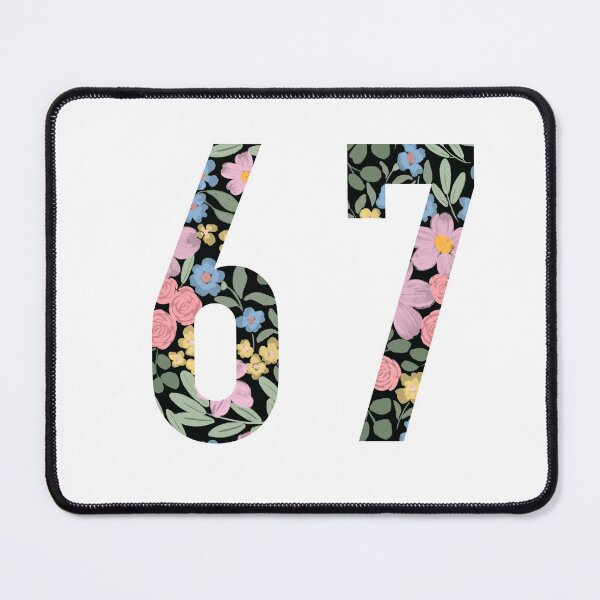 Item preview, Colorful floral Six seven numerical number  designed and sold by PrettywithColor.