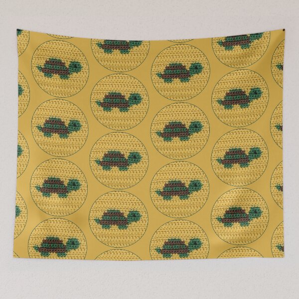 Item preview, Cute Green Crochet Turtle Yellow designed and sold by TackyTime.