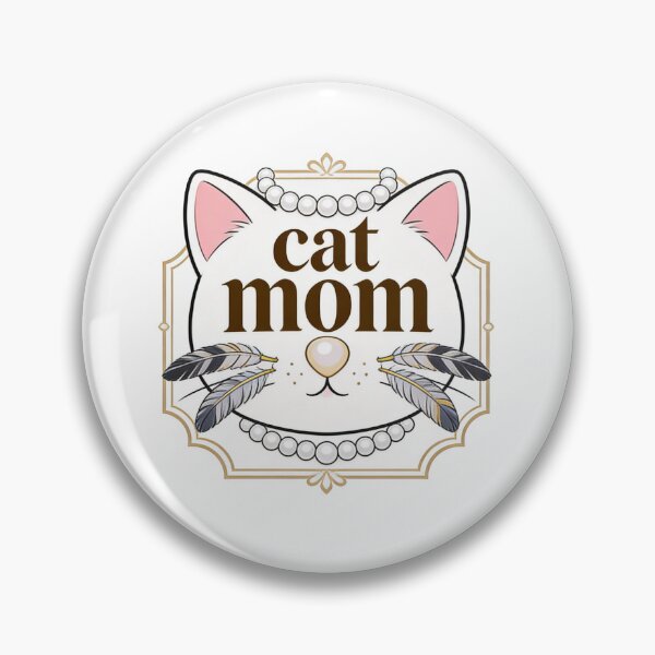 Item preview, Elegant Cat Mom Vintage Pearl Cat Illustration designed and sold by truongloc246.