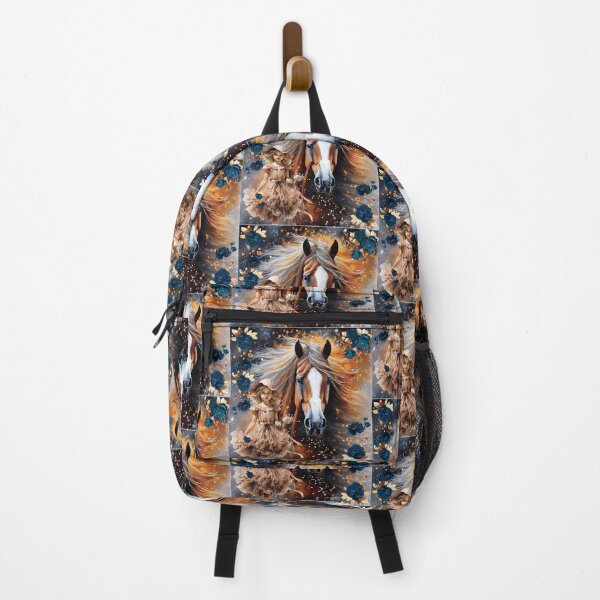 Item preview, A horse and a cute girl among flowers. designed and sold by MagelliShop.