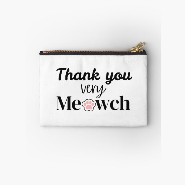 Item preview, Funny Cute Cat Lovers Thank You Very Meowch Pun  designed and sold by SunandShade.