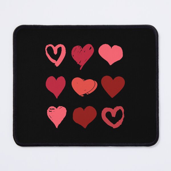 Item preview, Hand Drawn Heart Pattern Set - Artistic Red & Pink Sketchy Hearts designed and sold by AnAzArt.