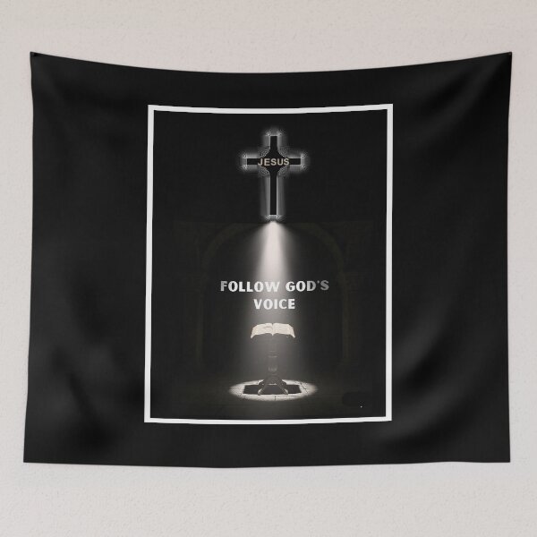 Item preview, FOLLOW GOD'S VOICE designed and sold by Holy Coast Threads (Formerly ChristianFlower).