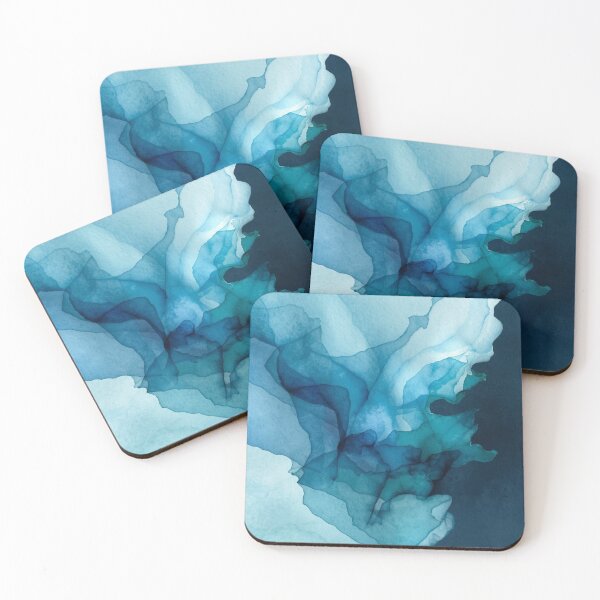 Item preview, Teal Blue Water Flow designed and sold by Harmonic_Layers.
