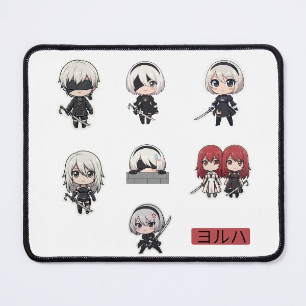 Artikelvorschau, NieR Automata Chibi-Stickerpaket – 2B, 9S, A2 & YoRHa-Zwillinge entworfen und verkauft von Ahmed-G-Designs.