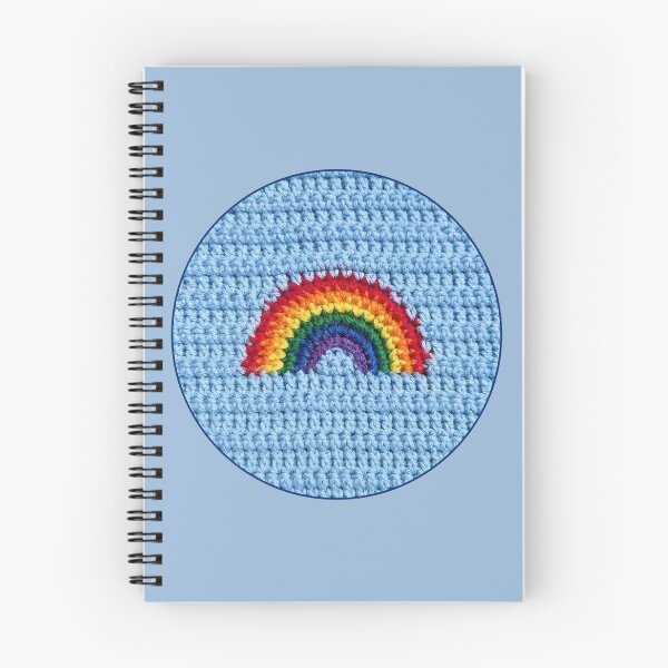 Item preview, Happy Blue Crochet Rainbow LGBTQ Gay Pride designed and sold by TackyTime.