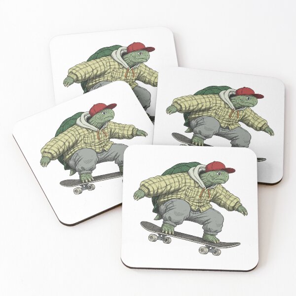 Item preview, Turtle on a skateboard designed and sold by krabbaraban.