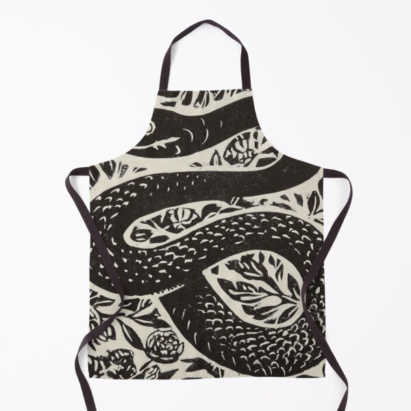 Item preview, Lino cut snake designed and sold by MendaciousMina.