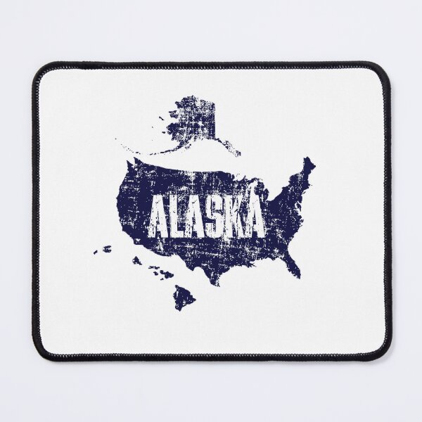 Item preview, Alaska distressed with state shape designed and sold by WhiteShirtGuy.