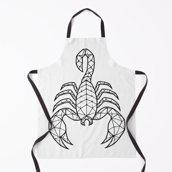 Item preview, Geometric Scorpion – Dark Low-Poly Wireframe Art designed and sold by ExpertEsche.