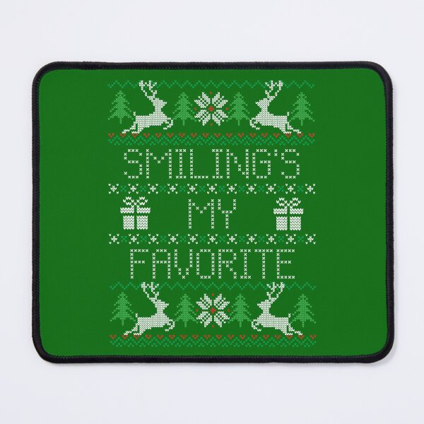 Item preview, Smiling's My Favorite Ugly Sweater designed and sold by Normbot2000.