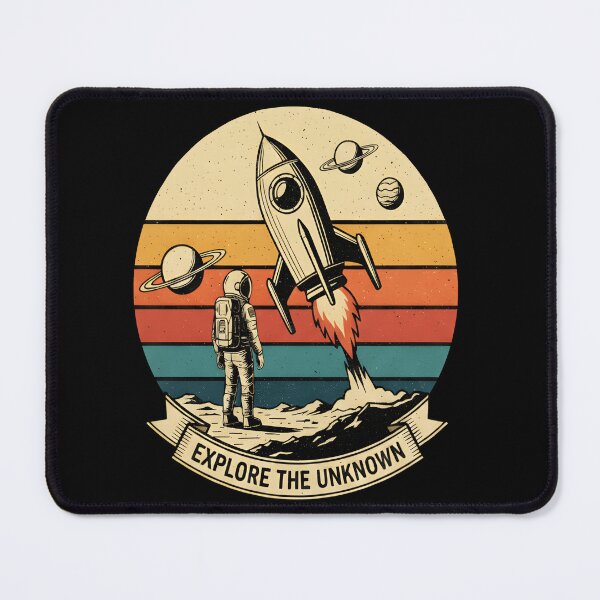 Item preview, Explore the Unknown - Vintage Space Astronaut & Galaxy Exploration designed and sold by Axivra.
