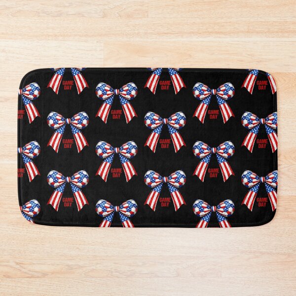 Item preview, USA Soccer Bow Patriotic Hair Ribbon for Game Day Pride designed and sold by MuniraWearify.