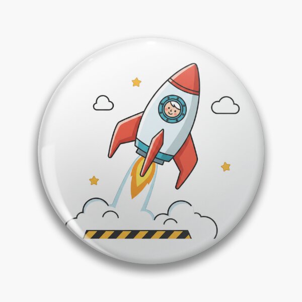 Item preview, Cute Rocket Ship Blast Off - Little Astronaut Space Adventure designed and sold by jusmich.