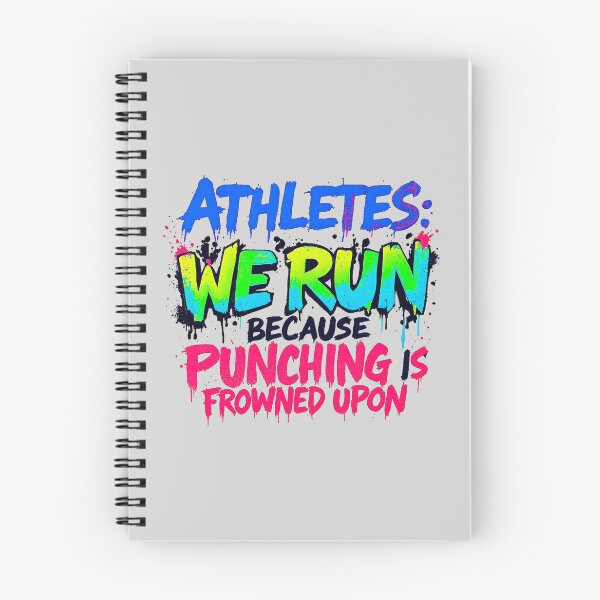 Item preview, Funny Running Quote Athlete Humor Punching Frowned Upon designed and sold by SholoStudio.