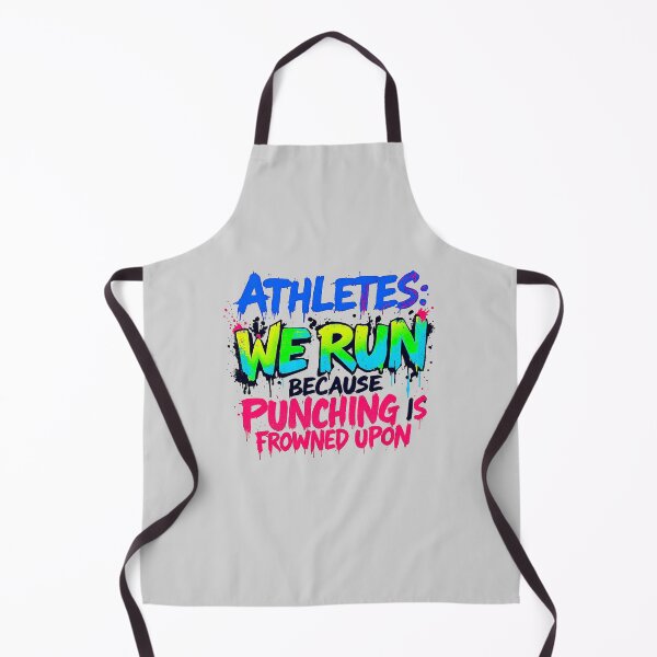 Item preview, Funny Running Quote Athlete Humor Punching Frowned Upon designed and sold by SholoStudio.