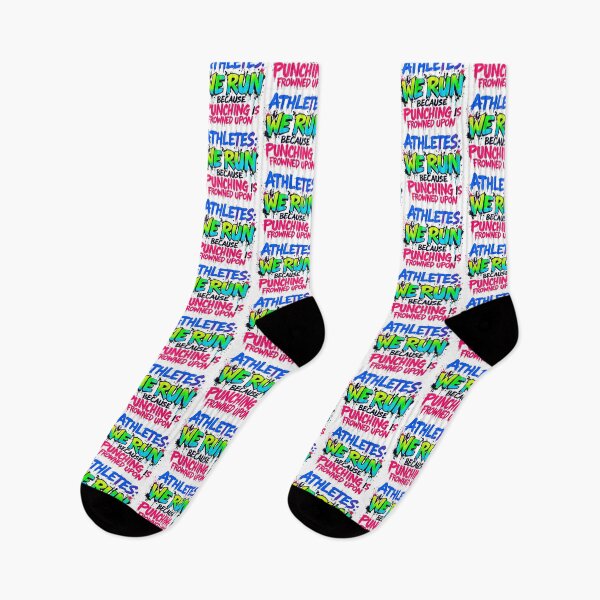 Item preview, Funny Running Quote Athlete Humor Punching Frowned Upon designed and sold by SholoStudio.