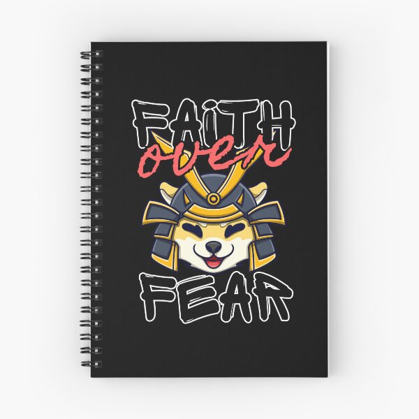 Item preview, Faith Over Fear Samurai Dog Warrior Motivation Art designed and sold by ChathuStrokes.
