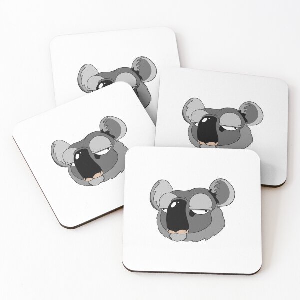 Item preview, Sleepy Koala Face – Cute Funny Cartoon Koala Sticker designed and sold by DanWils.