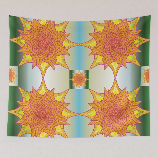 Item preview, Golden Sun Energy Mandala designed and sold by OIL Pattern Design .
