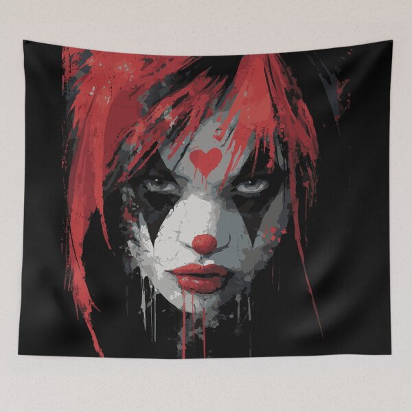 Item preview, Punk Clown Girl – Dark Anime Underground Art designed and sold by drizzd.