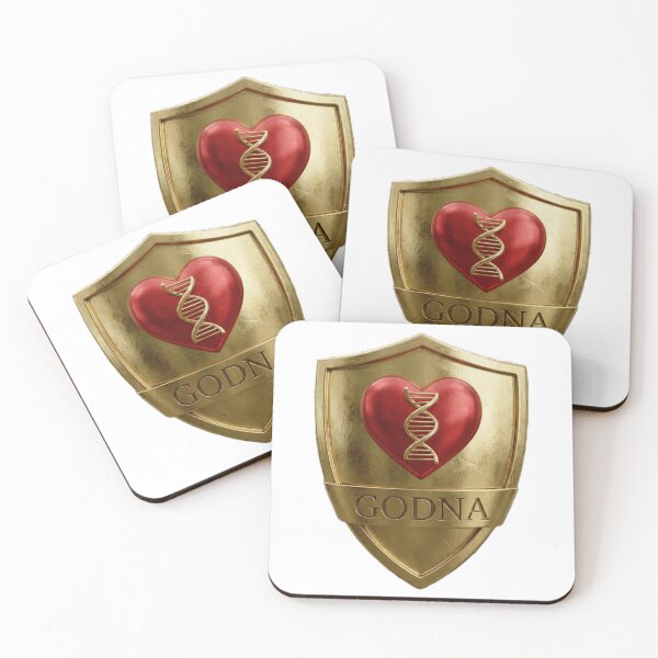 Item preview, GODNA Golden Shield of Valentine Love DNA Heart designed and sold by GODNA.