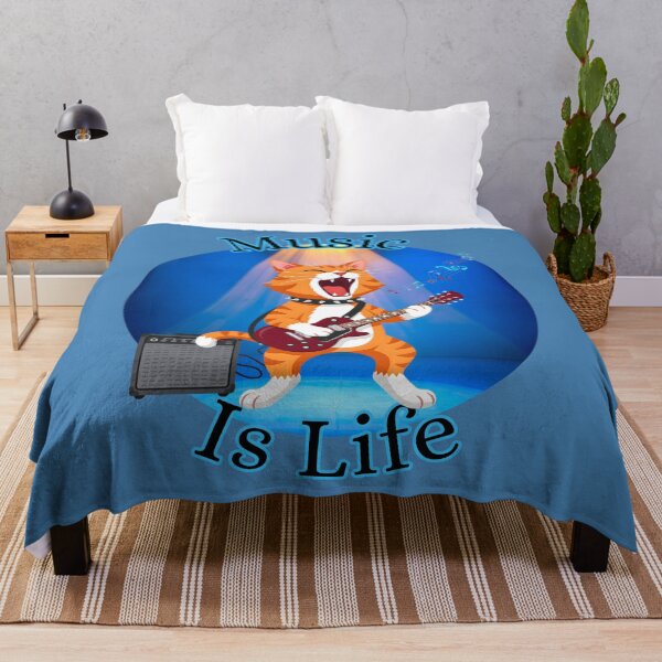 Item preview, Music Is Life Cat designed and sold by Nightshade Pixie Creations.
