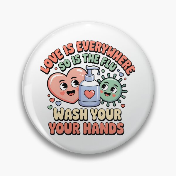 Item preview, Love Is Everywhere So Is The Flu – Funny Nursing Valentine designed and sold by Viktorio Art Shop.